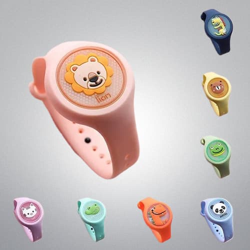Relógio Pulseira Anti Mosquito Repelente Para Crianças Proteção Citronela Silicone