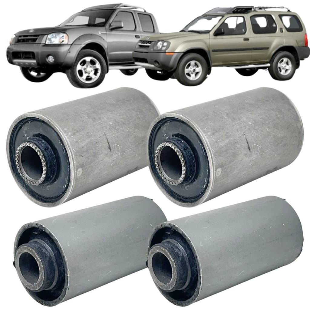 KIT 4 BUCHA BORRACHA DO OLHAL DO FEIXE MOLA TRASEIRO NISSAN FRONTIER XTERRA 2.8 MWM 1998 A 2008