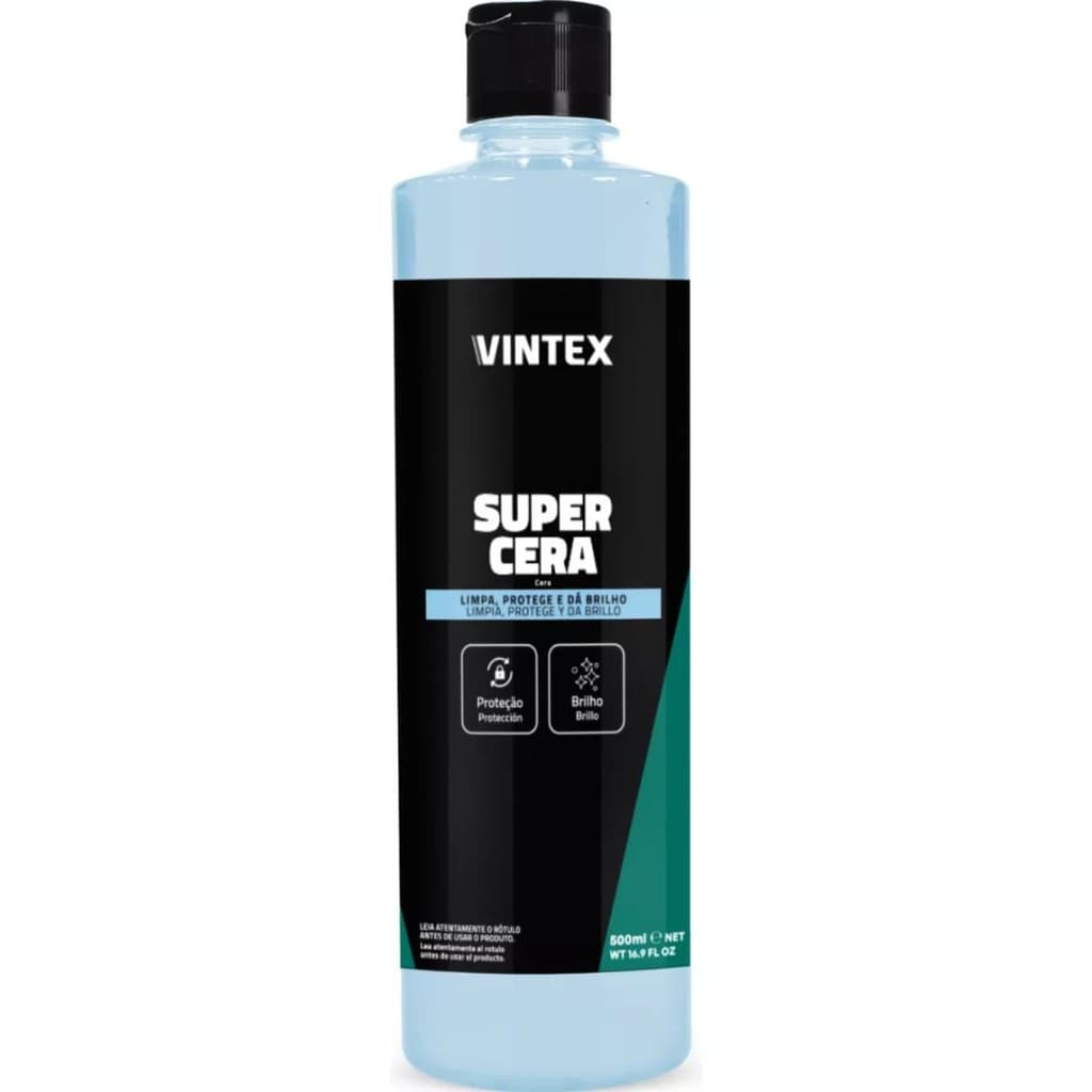 Cera Automotiva Super Cera 500ml Vintex Brilho Proteção