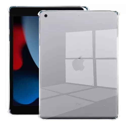 Capa para iPad 7 8 9 Tela 10.2" Silicone Transparente Anti Quedas