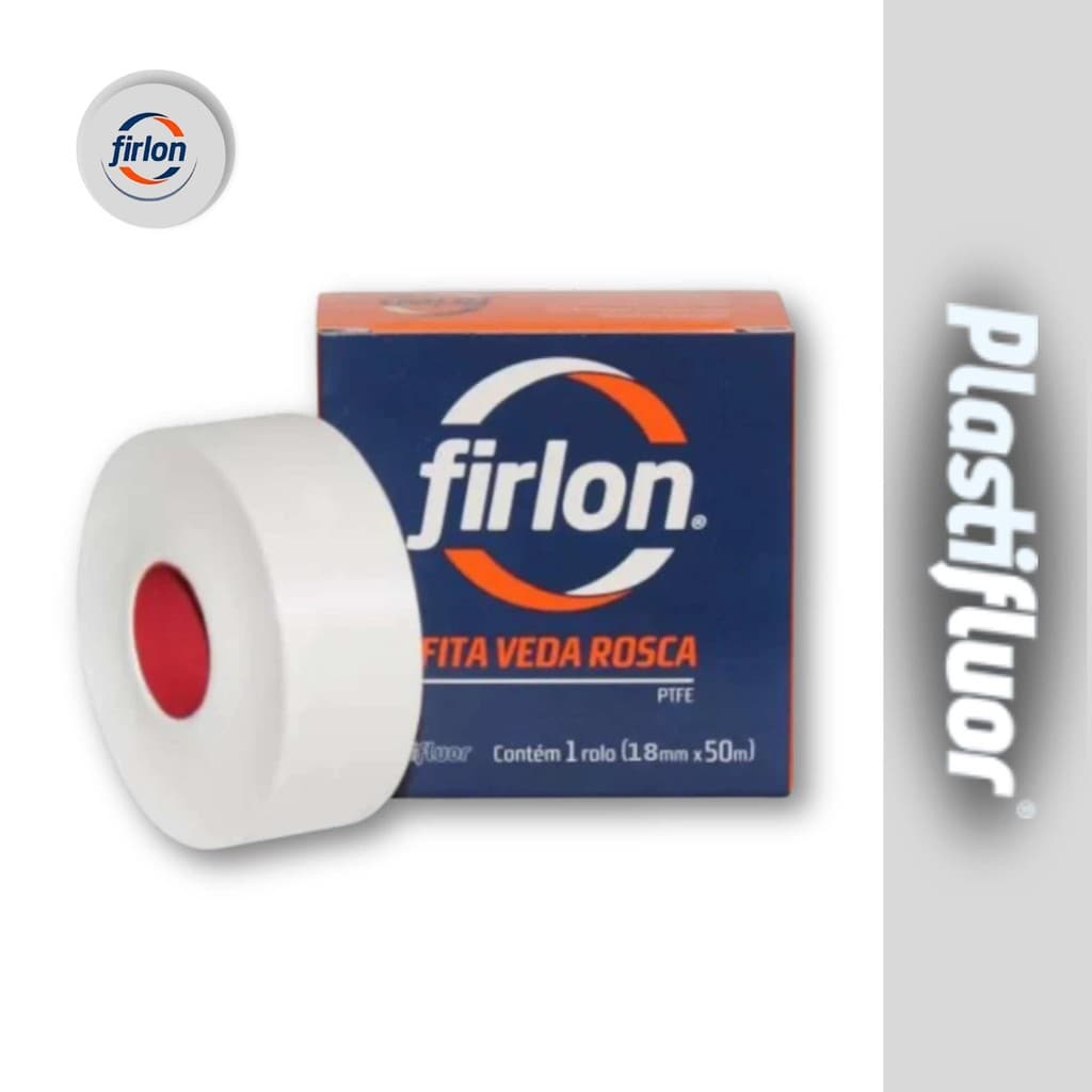 Fita Veda Rosca 18mmx50m Firlon PlastiFluor