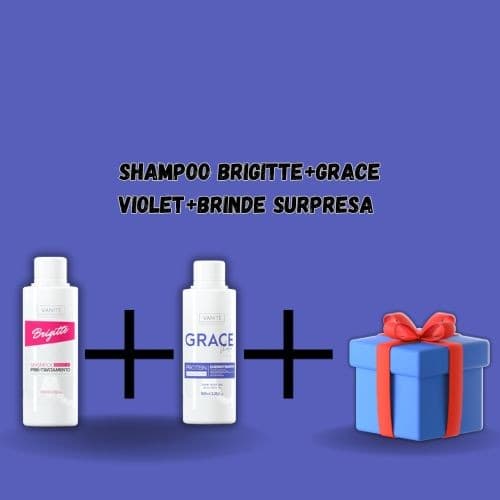SHAMPOO BRIGITTE+GRACE VIOLET+BRINDE SURPRESA