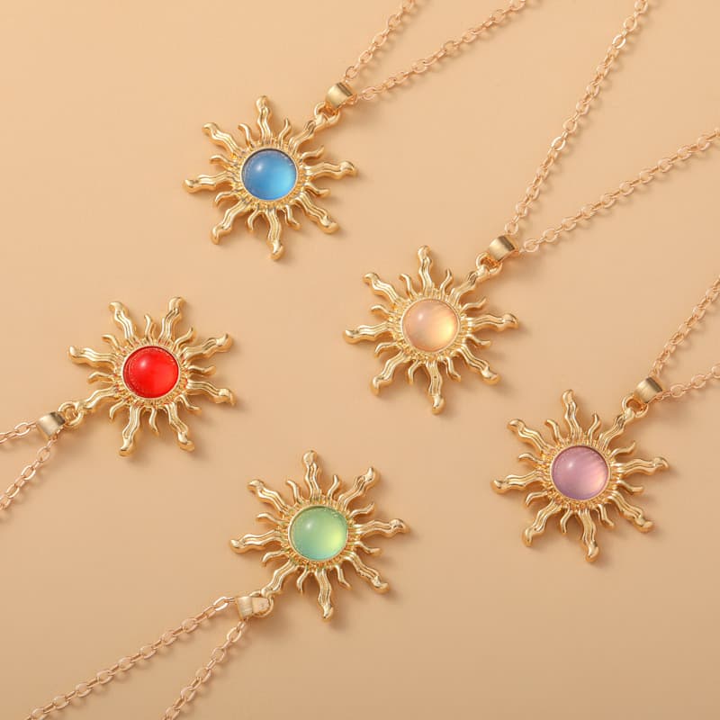 Colar De Girassol Europeu E Americano Para Meninas , Doce Picante , Leve De Flores De Luxo Moda De Alta Qualidade , Pres