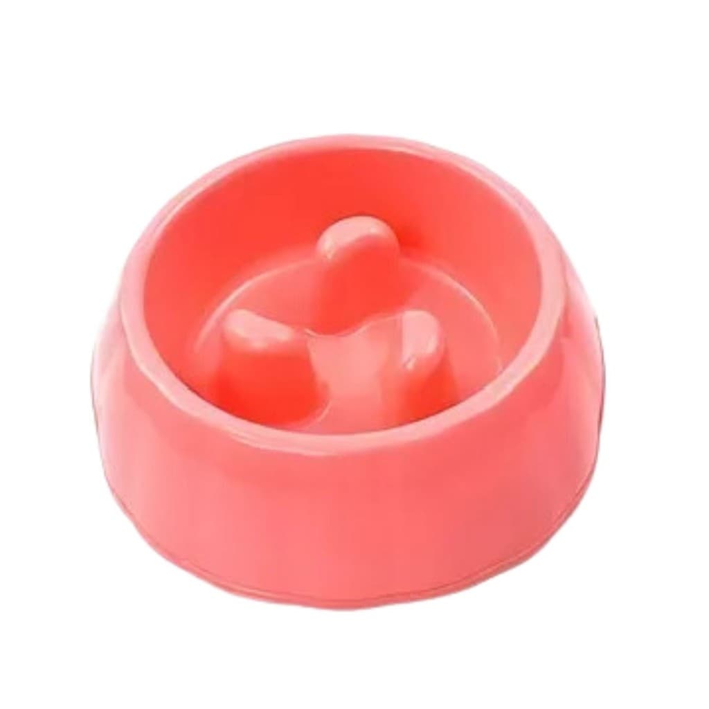 Comedouro Lento Funcional Educativo para Cães e Gatos 400ml | Rosa