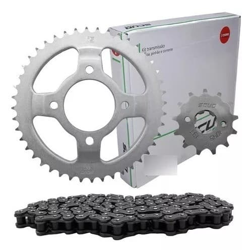 Kit Relação Transmissão Titan Fan 150 04/14 S/ Retentor Scud - Cinza