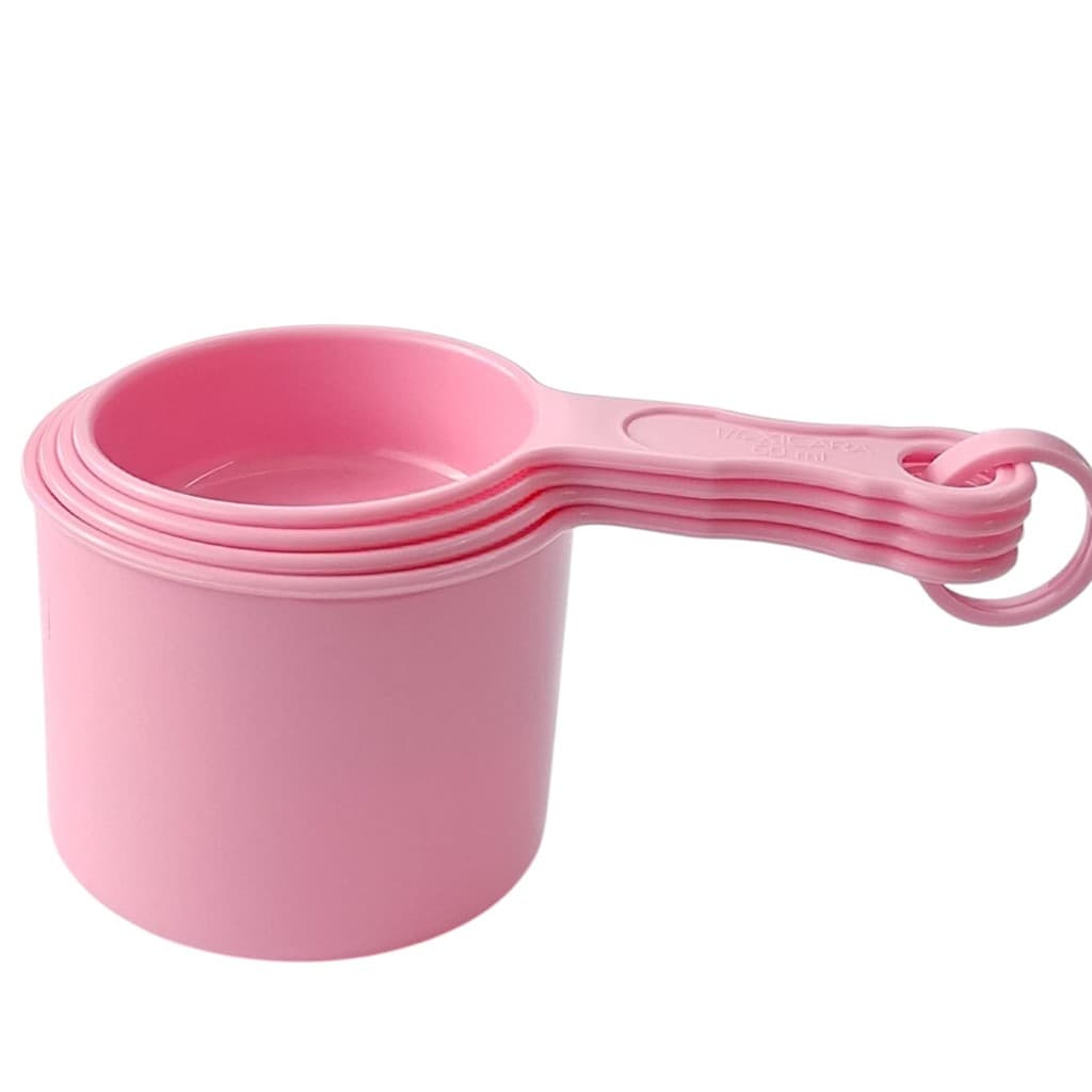 JOGO DE XÍCARA MEDIDORA 4 PEÇAS ROSA CLARO XM-02