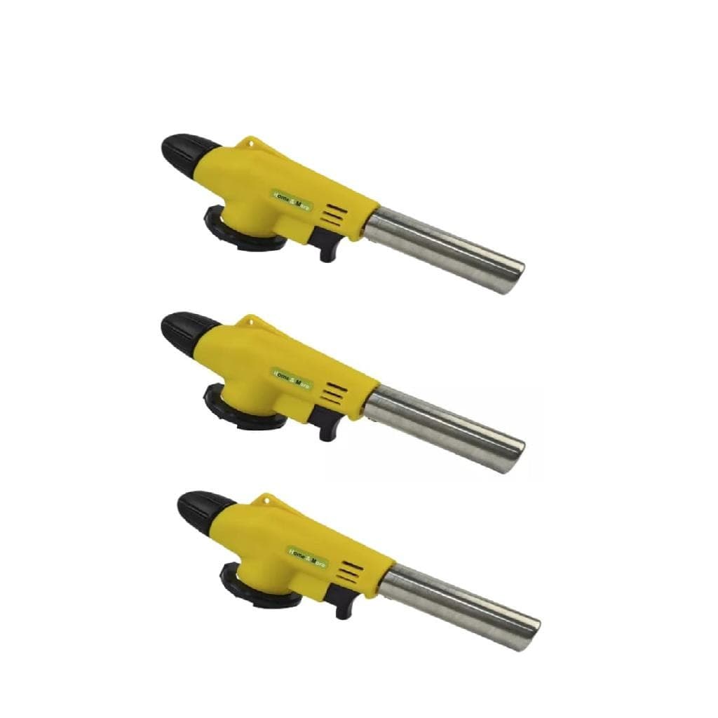 Kit 3 Maçarico Confeiteiro Solda Portátil Automático