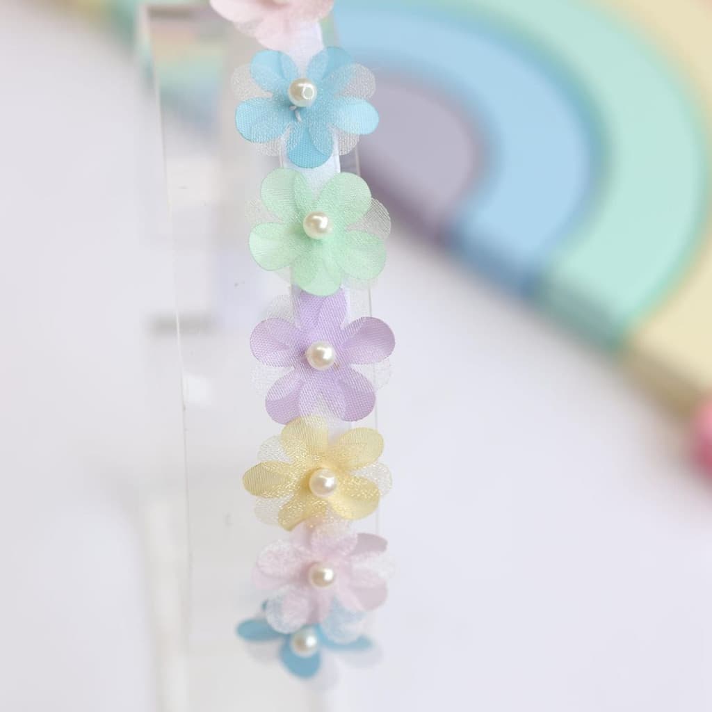 Tiara florzinha / Arco infantil   / Tiara  de flor / Tiara  infantil  / Diadema/ Tiara florzinha seda