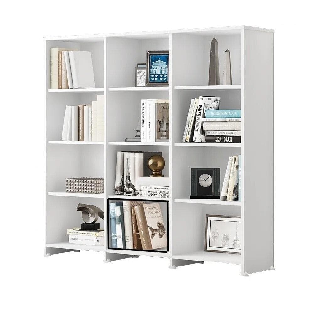 Livreiro Multiuso 9 Prateleiras Trinidad Branco