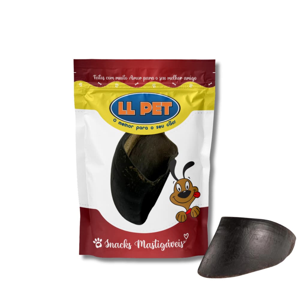 Mordedor Natural para Cães Casco Bovino LL Pet