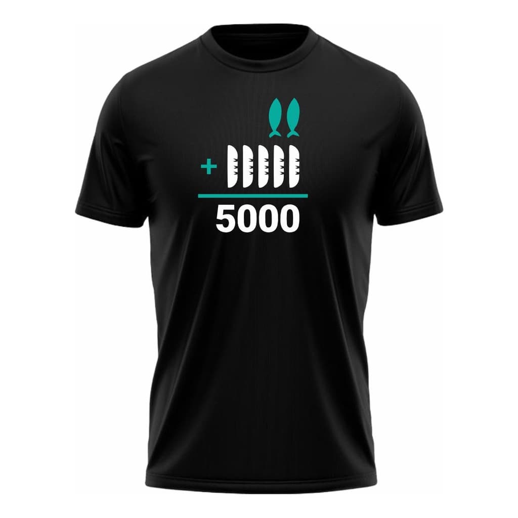 Camiseta 100% Algodão Blusa The Chosen 2x5=5000 Camiseta Cristã