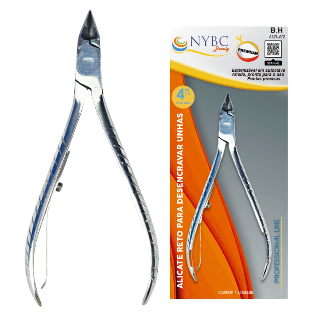Alicara reto para desencravar unhas 4 1/2" 11,4cm