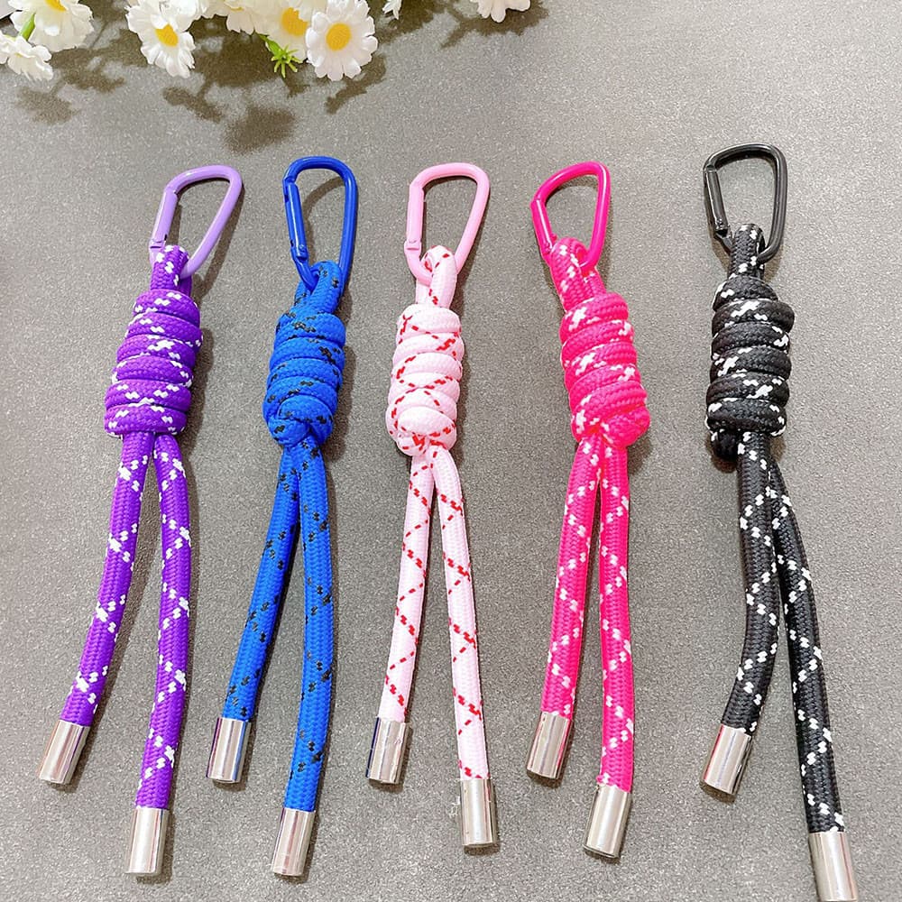 INS Estilo Saco Pendurado Chaveiro Tecido Corda Pingente Artesanal Destacável DIY