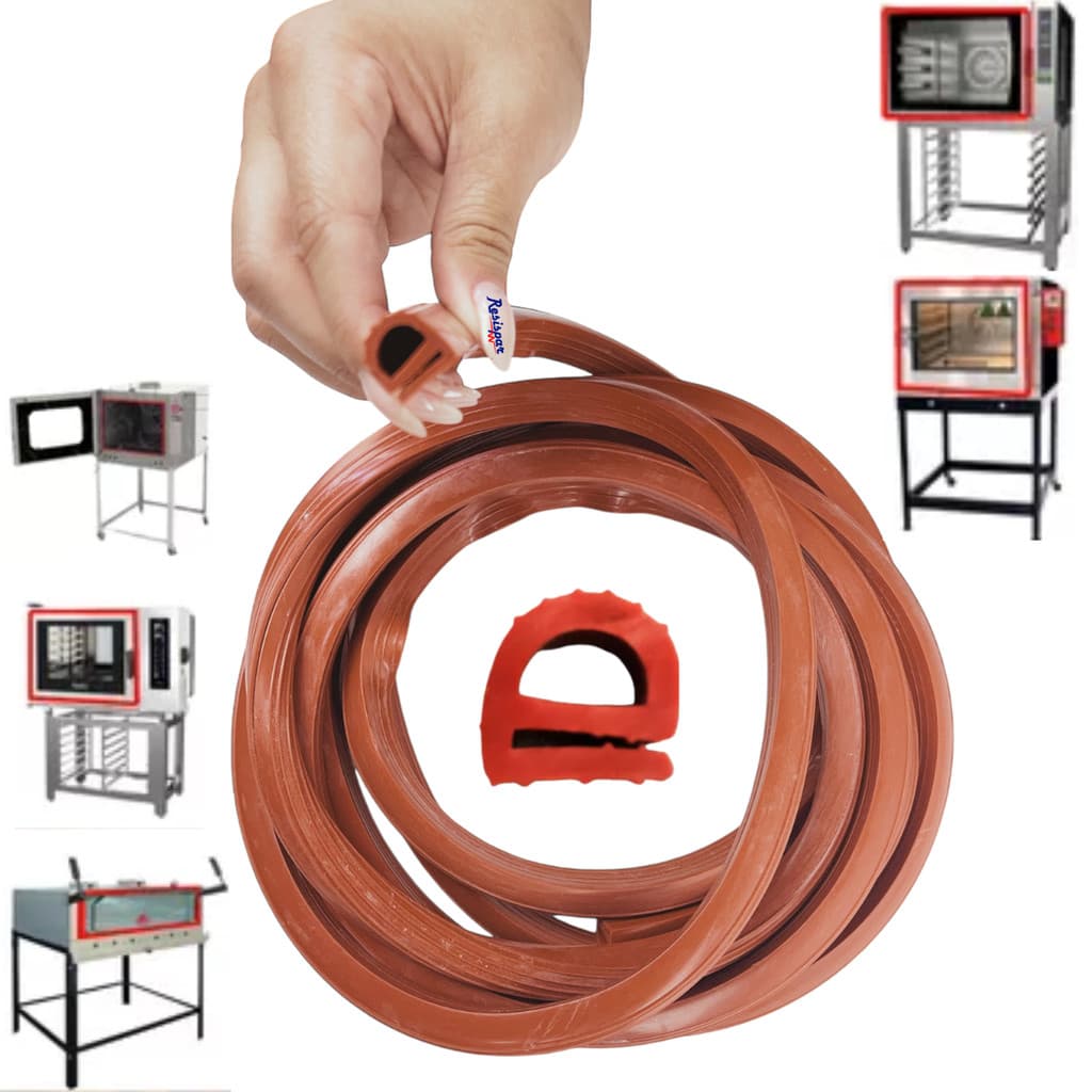 Tira Borracha De Vedação Alta Temperatura Porta Forno 8mts