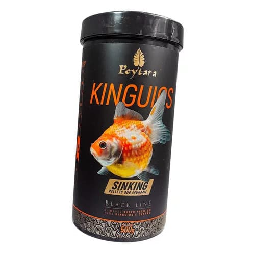 Ração Kinguio black line sinking Poytara 500g