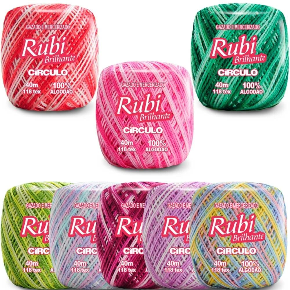 Linha Rubi Brilhante Multicolor 40 Metros Circulo