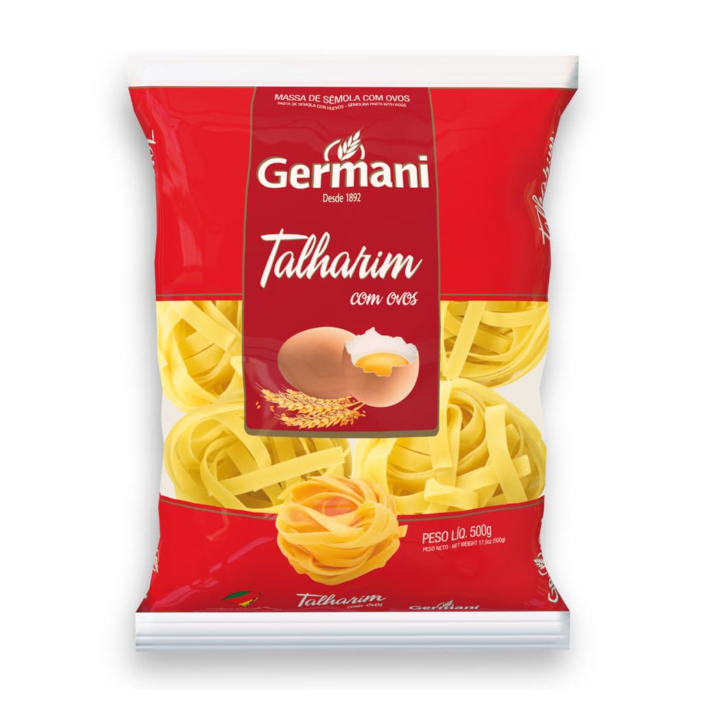 Massa Talharim Médio Com Ovos Germani 500G