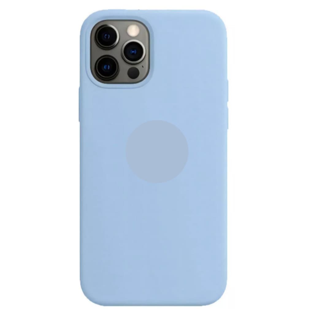 Capa Capinha Para iPhone 13 Pro Azul Claro Aveludado