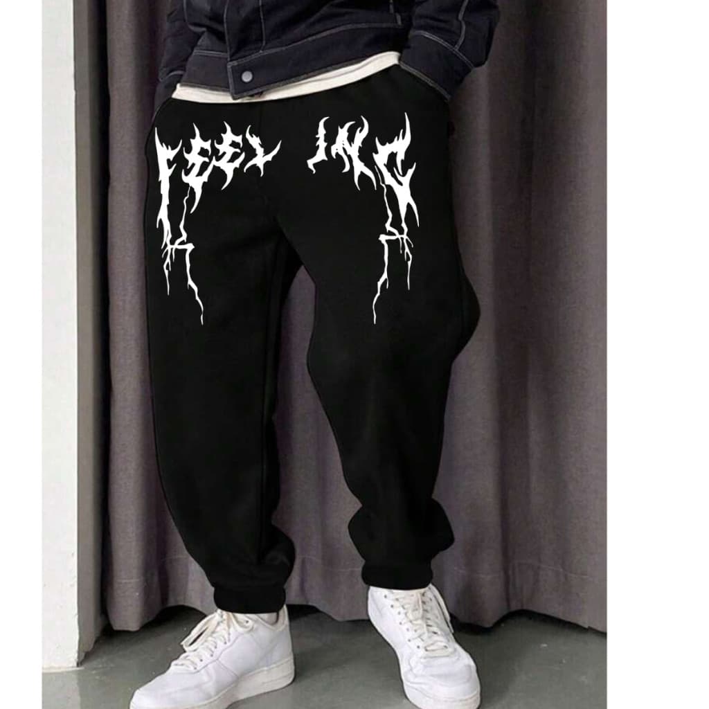 Calça Moletom Designer Fogo Fashion Unissex Moda Estilosa Lançamento Básica Flanelada