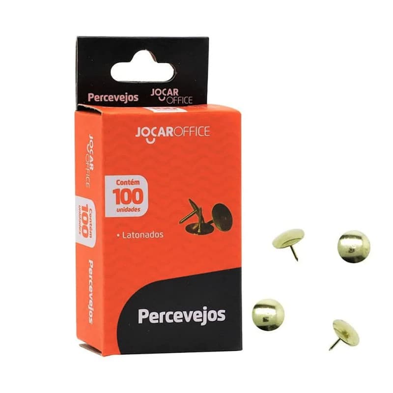 PERCEVEJOS LATONADOS 100 UNIDADES - JOCAR OFFICE