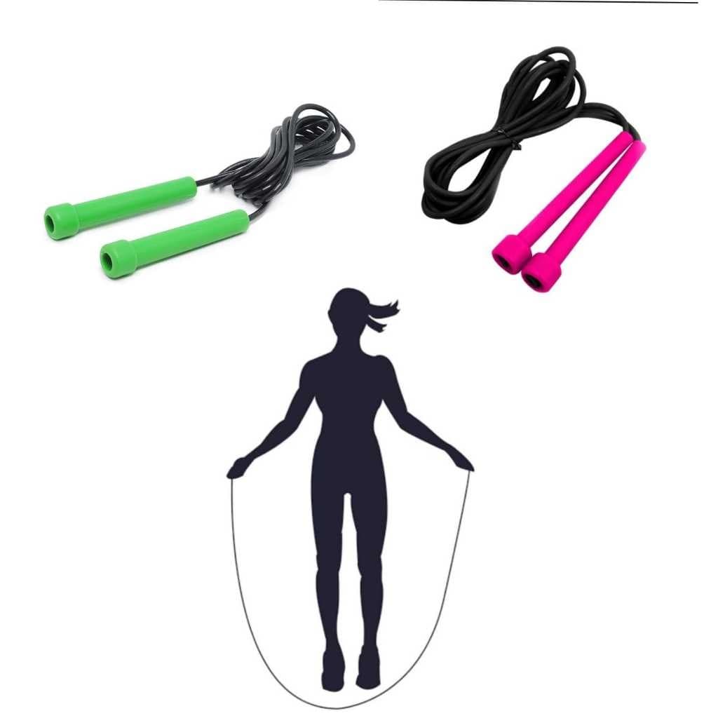 Kit Corda De Pular Pvc Ajustável Exercício Funcional Crossfit Academia - Pvc Resistente