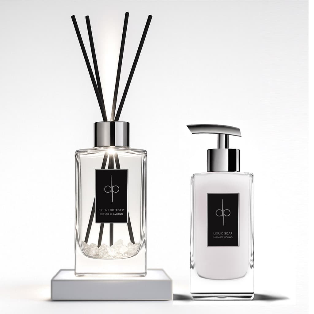 Kit Lavabo - Aromatizador & Sabonete - Crystal(Chá Branco) LED