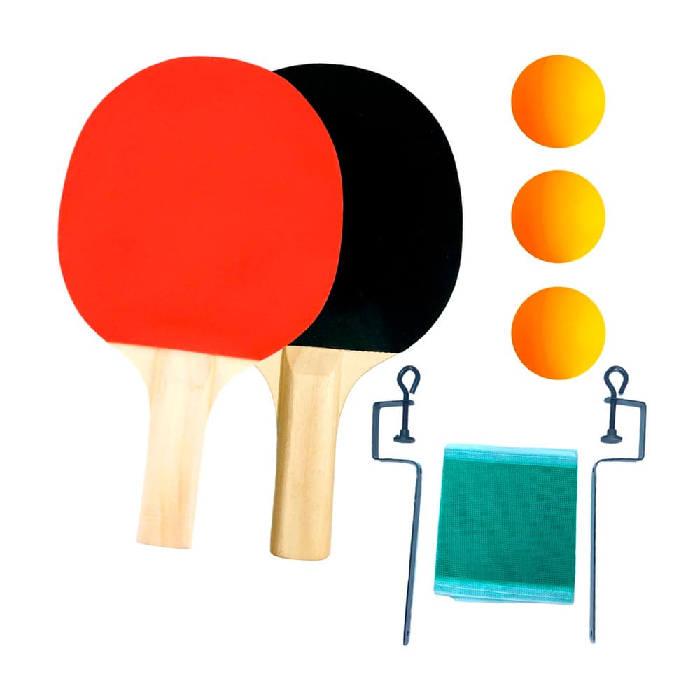 Conjunto completo de Ping Pong com Rede e 3 Bolinhas de Plástico