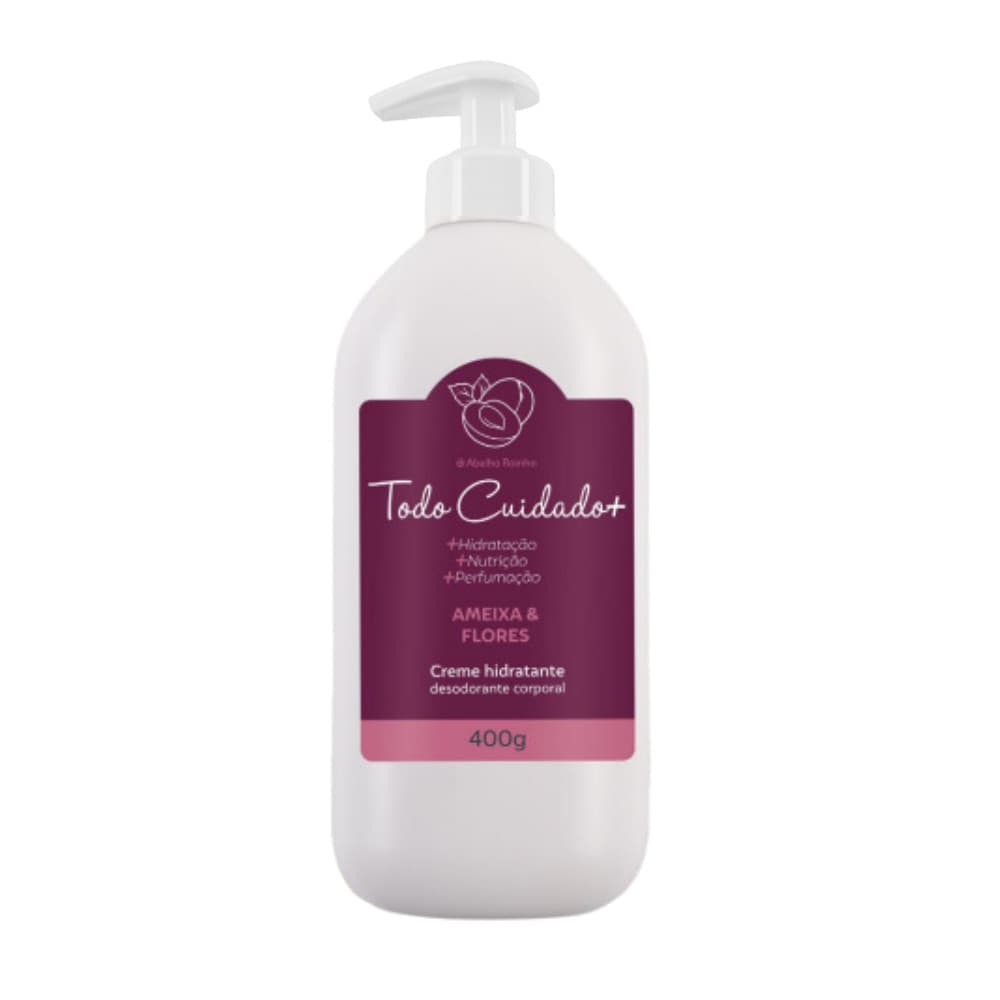 Hidratante Corporal Ameixa E Flores 400g Todo Cuidado+ Hidratação Abelha Rainha