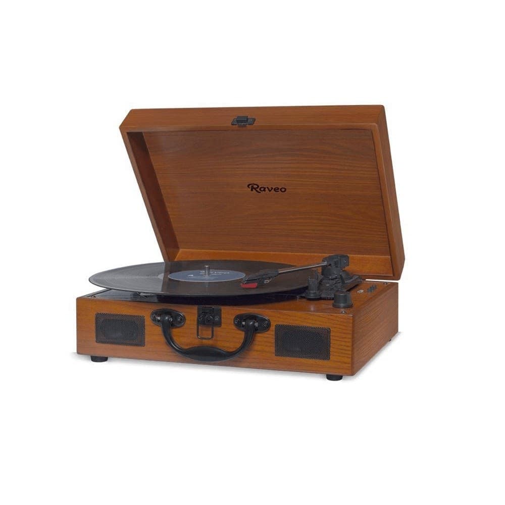 Vitrola Raveo Sonetto Wood 10W Bivolt Em Madeira com USB e Bluetooth