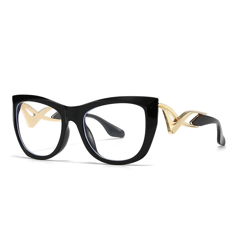 Nova Moda Feminina Anti Blie Luz Olho De Gato Óculos Quadro Para Homem Retro Claro Lente Transparente Computador Ópticos