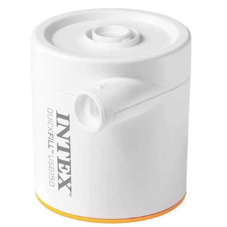 Bomba de Inflar Elétrica USB Intex Mini Quick Fill 150 Bivolt com 2 bicos 66616 Serve p colchão inflável piscina boia