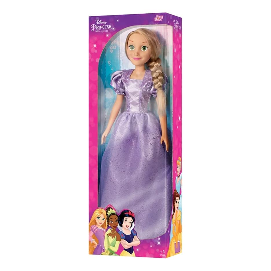 Boneca Rapunzel Mini My Size Princesa Disney 55 Cm