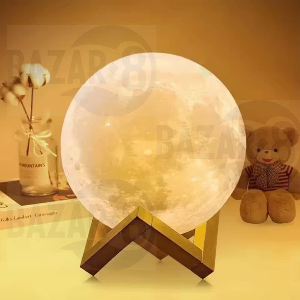 Luminária de Lua Cheia 10 CM-3d Led Abajur Luminaria para decoração