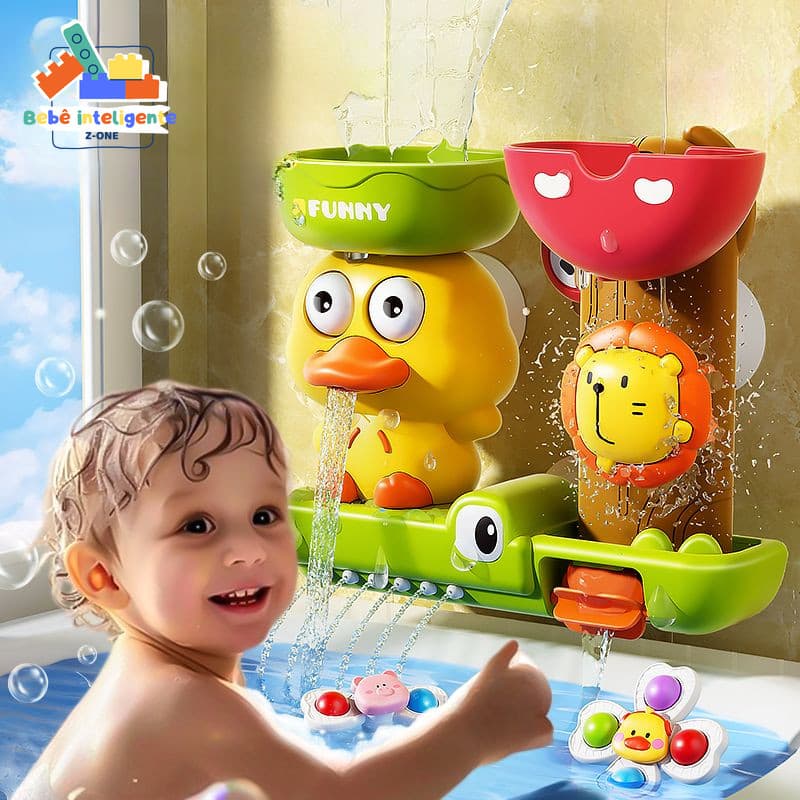 Bebê Brinquedos De Água Otário Girando Música Pato Amarelo Carro Banheiro Chuveiro Homens E Mulheres Banho Do