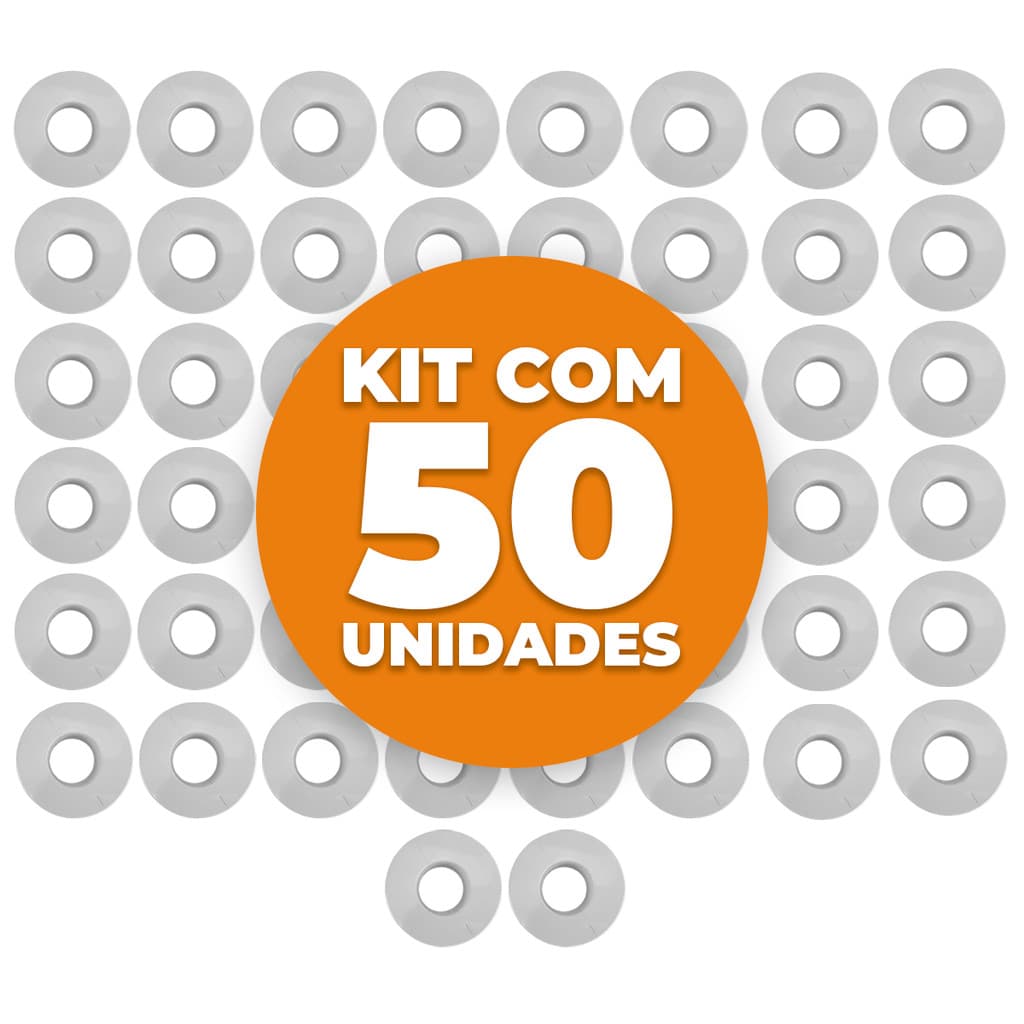 Acabamento Redondo para Furo Serra Copo Universal 50 unidades