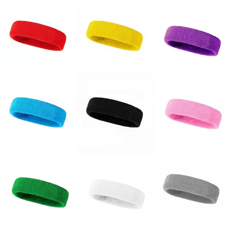 14 Cores Esportes Headbands Absorção De Suor Basquete Bandana Com Laço Faixa De Cabelo Malha Elástica