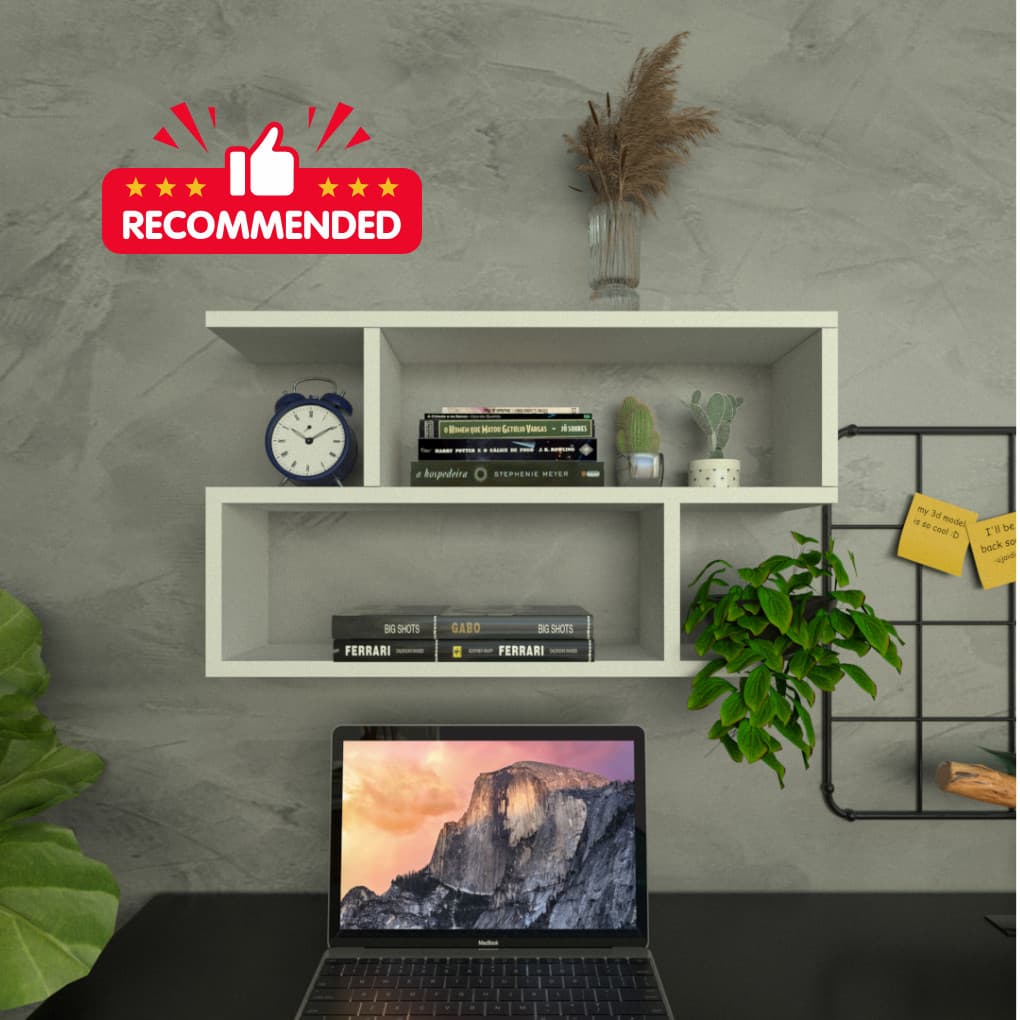 Nicho ZIG PEQ P15cm MDF Escritório Quarto Sala - REFORÇADO ENVIO IMEDIATO