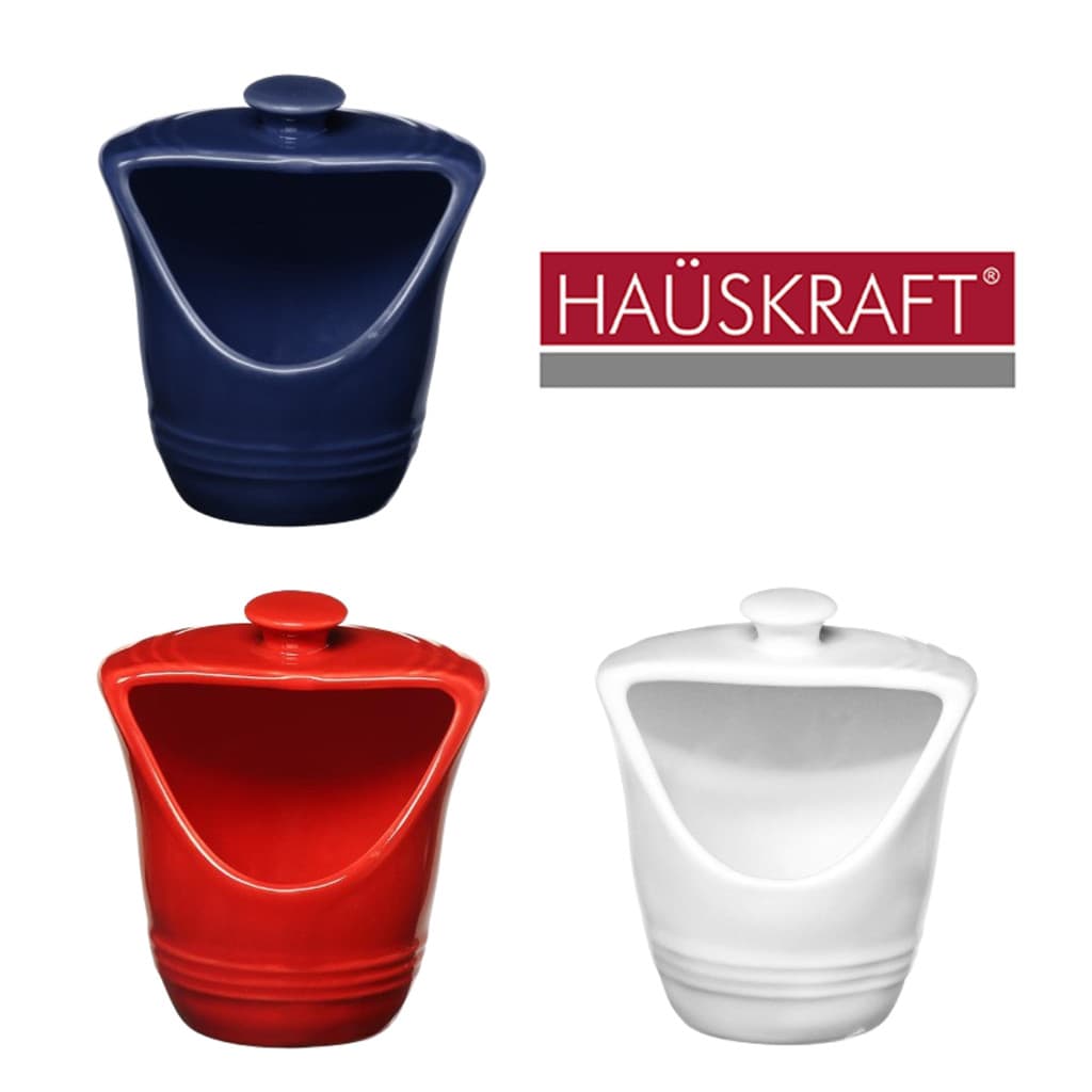 Saleiro de Porcelana Porta Sal ou Condimentos Stone 185ml Saleiro de Mesa Hauskraft