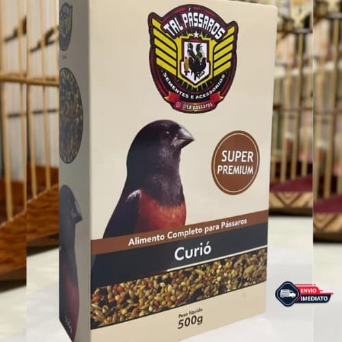 Ração CURIÓ Super Premium c/ ALCON 500gr Tal Pássaros Alta Performance