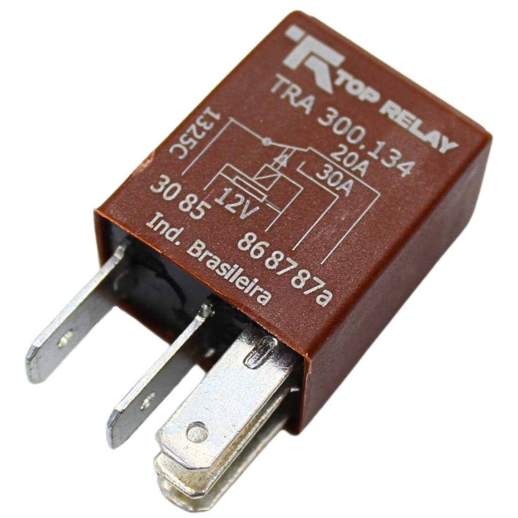 Mini Relé Automotivo Auxiliar 12V 5 Terminais 30 Amperes
