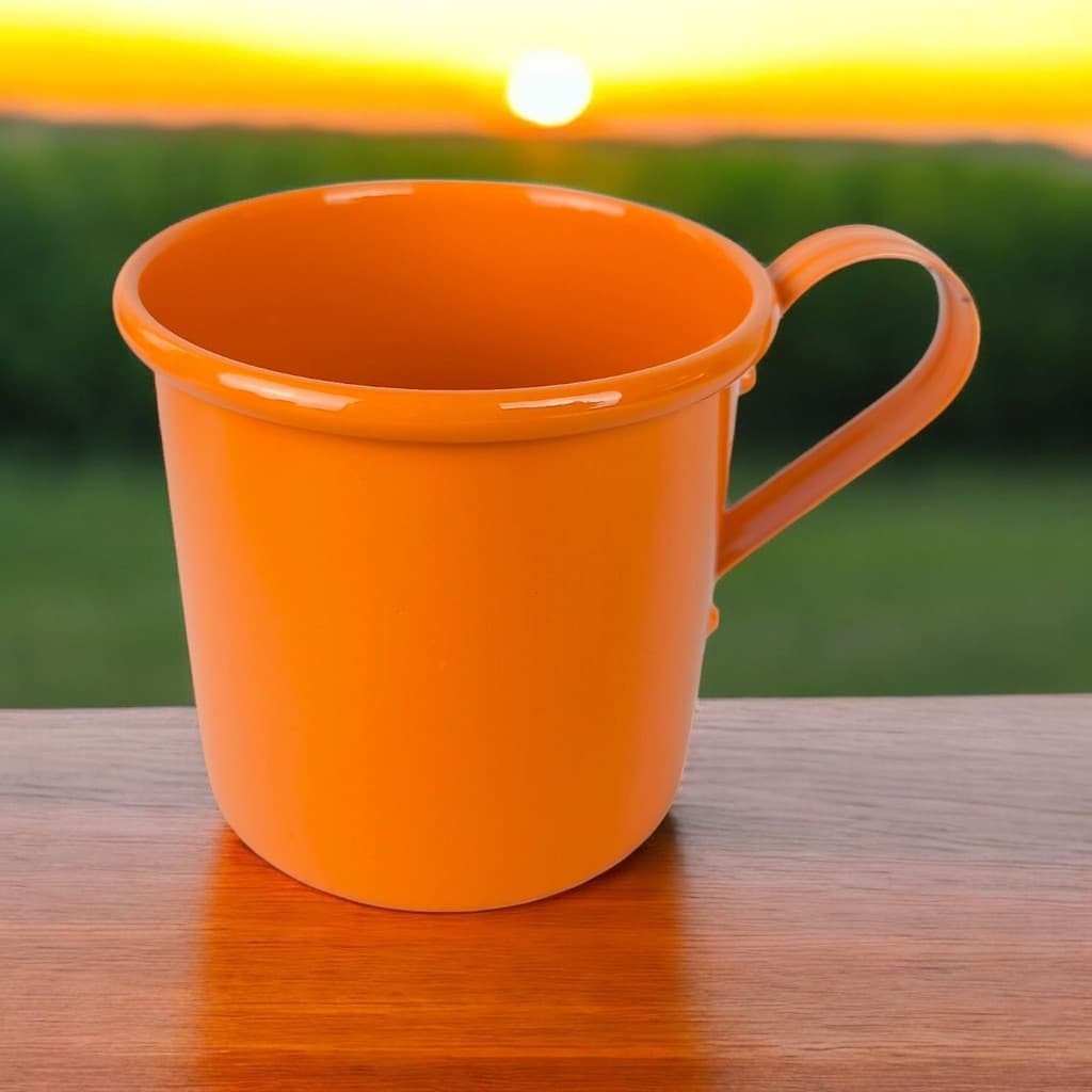 Caneca Copo Moscow Mule Alumínio Cor Laranja 250ml - Festa, Eventos, Aniversários ou Casamentos