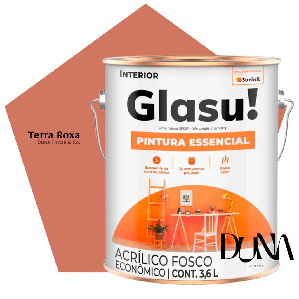 Tinta Antimofo Econômica Glasu Terra Roxa 3,6L