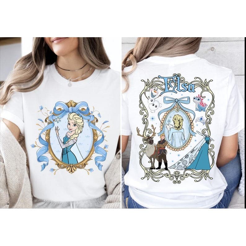 Camiseta Feminino Frozen Elsa Tshirt Blusa Unissex Algodão Premium Streetwear Envio Imediato