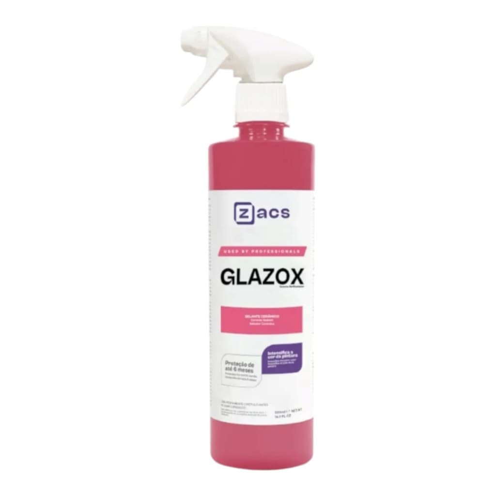 Glazox Selante Cerâmico Coating Brilho Proteção 500ml Zacs