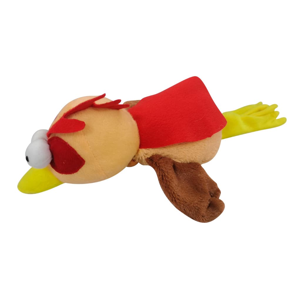 BRINQUEDO PARA CACHORRO PELÚCIA GALINHA VOADORA C/ APITO SAVANA PARA CÃES