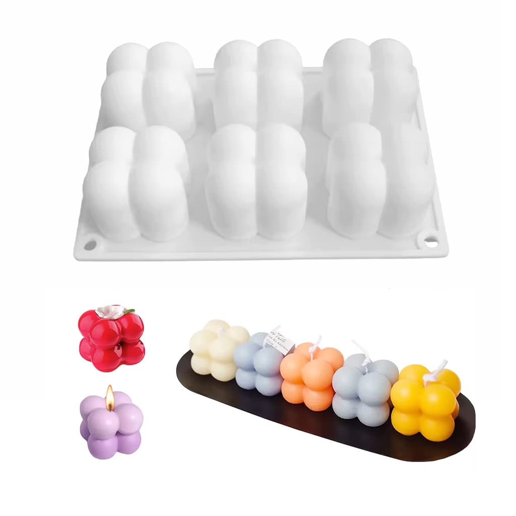 Forma Molde De Silicone Mini Bubble 6 Cavidades