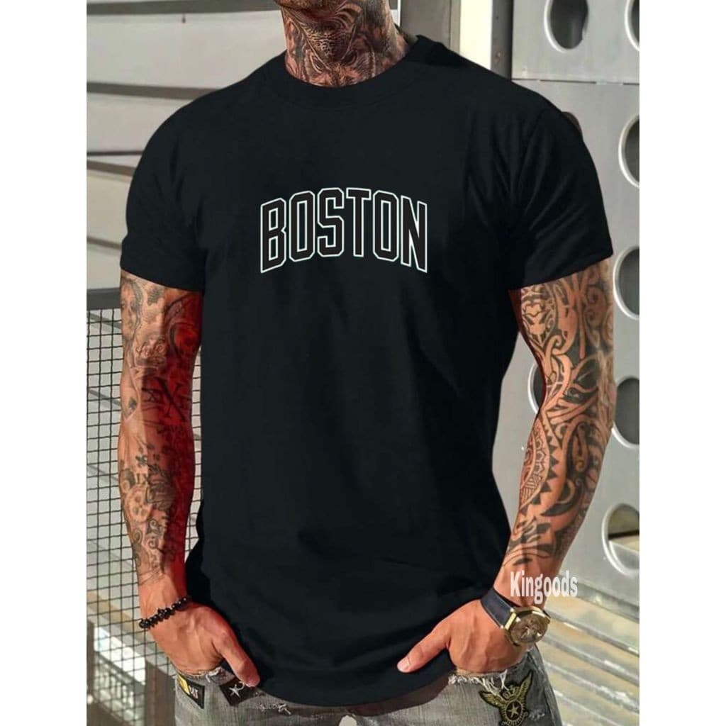 Camiseta Masculina BOSTON Camisa Casual