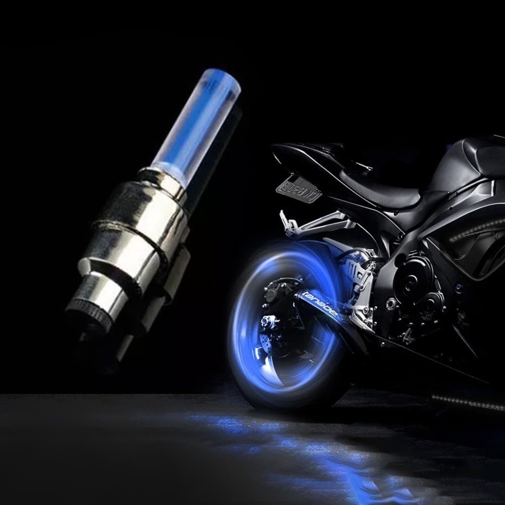 KIT 2 lampada led para Roda Valvulas Tampa do Bico Pneu Bicicleta Moto Carro Caminhão-sunshine