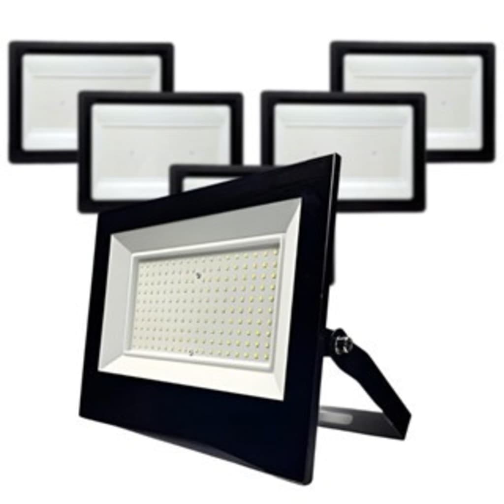 Kit 5  Refletor Led 500w 600w 1000w Branco Frio 6500K IP67 Bivolt Projetor Holofote ALTO