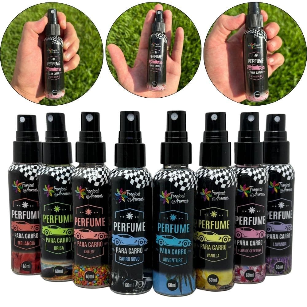 Kit 8 Aromatizantes Automotivos Perfume Carro 60ml Sortidos